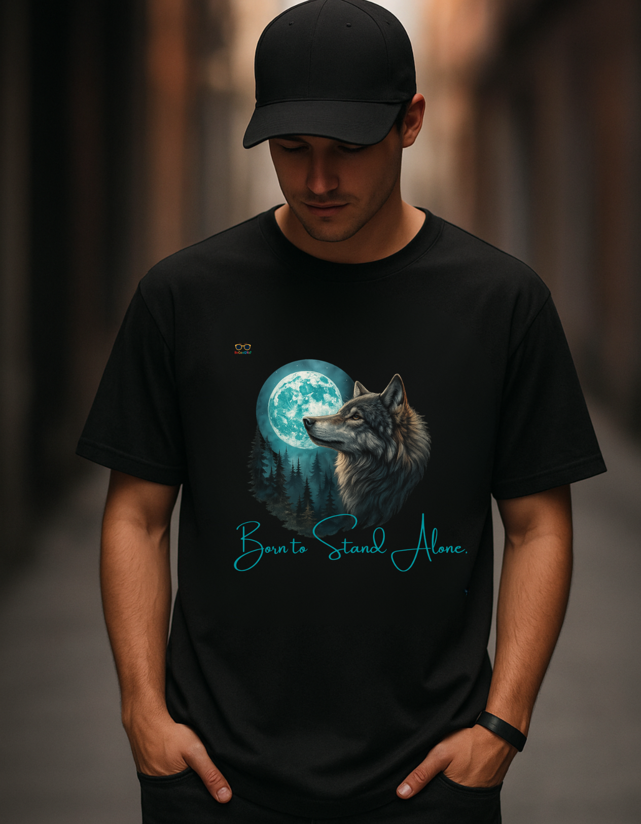 Unisex Oversized Wolf T-Shirt