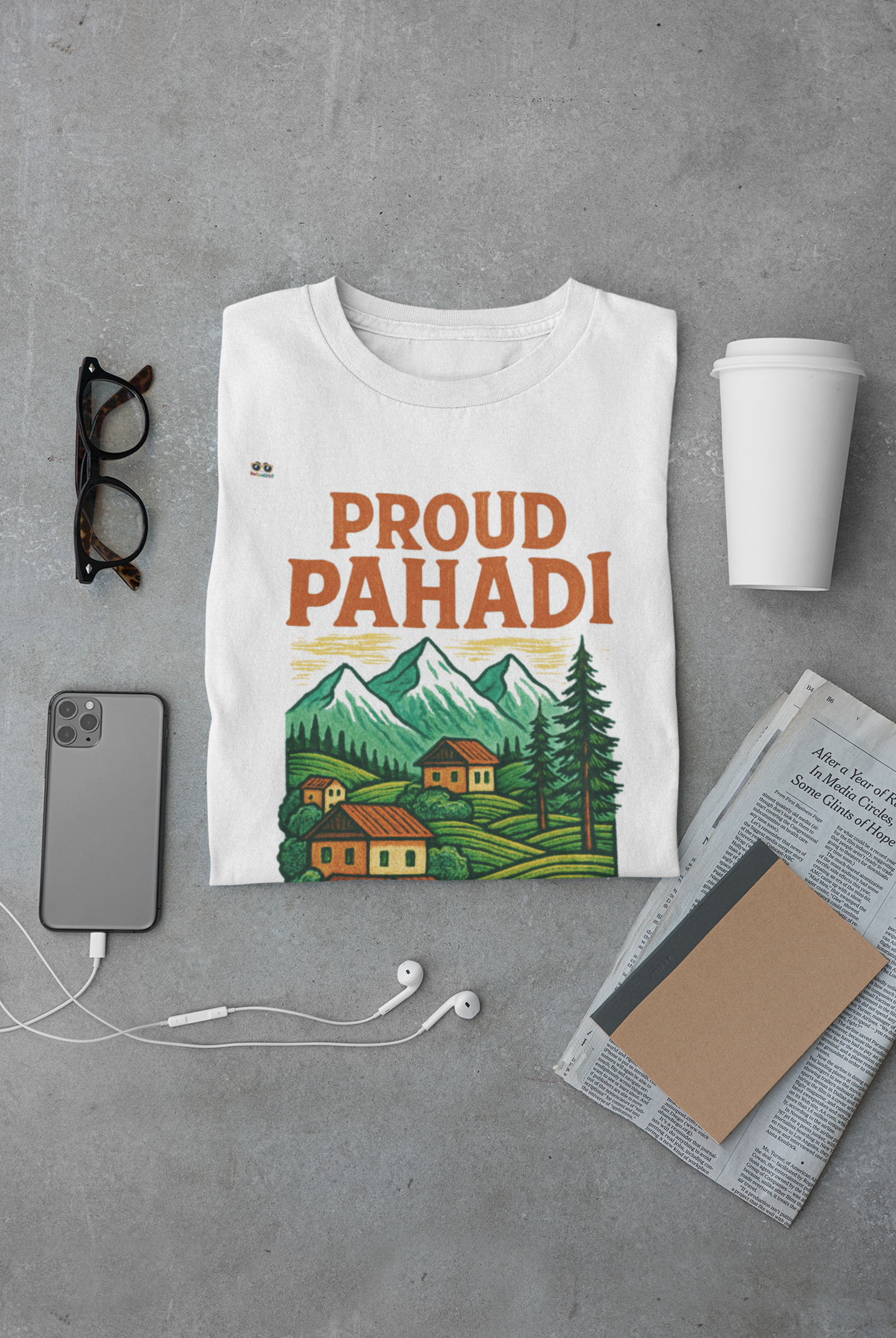 Unisex Oversized Proud Pahadi T-Shirt